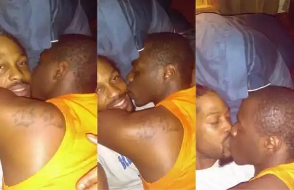 Nigerian Man Breaks Facebook as He Shares Photo Kissing His Boyfriend